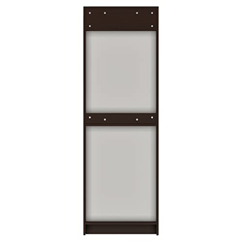 Image of Wakefit Wardrobe | 1 Year Warranty | Engineered Wood Almirah, Cupboard for Clothes Storage | 2 Door, 1 Hanging Space | Twill - Wenge