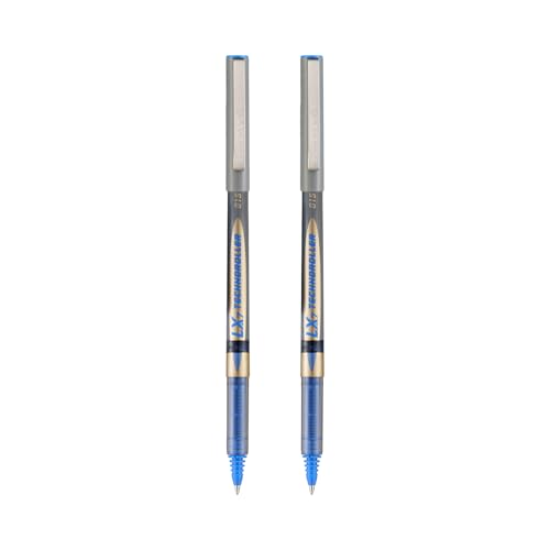 Image of Luxor Schneider LX 815 Technoroller|Roller Ball Pen|Pack of 2-Blue|Cone Tip|0.7mm|100% German Technology|Consistent Ink Flow|Smooth Writing Experience| Ideal for Students & Professionals