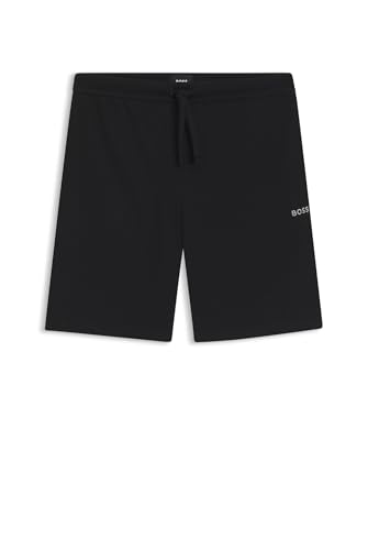 BOSS Short De Pyjama en Coton Mélangé avec Logo Brodé