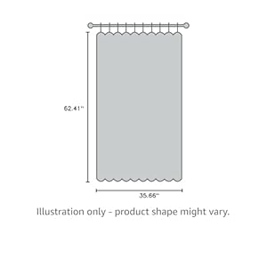 Piper classics farmhouse prairie curtain gathered swag curtain 63 long beige farmhouse or country decor curtain  urban country home decor