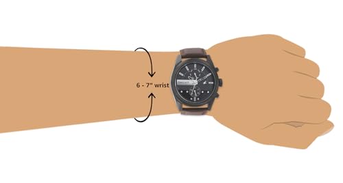 Fastrack Men All Nighters Quartz Multifunction Black Dial Leather Strap Watch for Guys-NS3165NL01 - Image 3