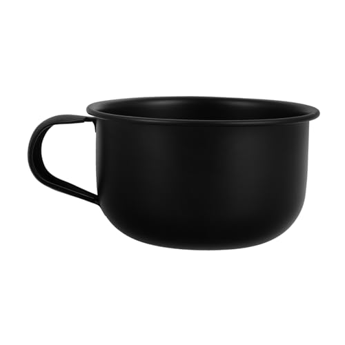 ZUNOXAZ Jabón de Afeitar con Mango Ergonómico Taza de Afeitar de Aleación Duradera Accesorios de Compactos para Hombres para Baños