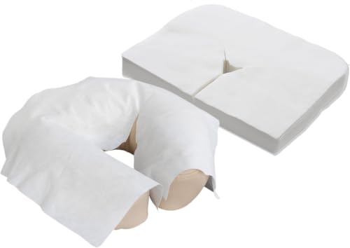 Image of EarthLite Disposable Face Cradle Covers - Medical-Grade,Ultra Soft,Luxurious,Non-Sticking Massage Headrest Covers for Massage Tables &-Massage Chairs,(Pack of 12)