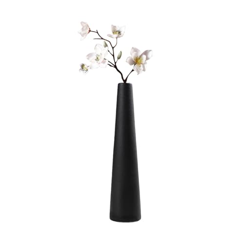 Vase effilé noir pour décoration de table de salon - 2