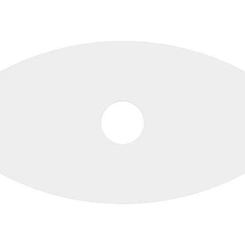 Image of Ekena Millwork CMP34X22KY-06000 Kailey Architectural Grade PVC Contemporary Urethane Ceiling Medallions 34 inchW x 22 5 /8 inchH x 6 inchID x 18 1 /4 inchC x 1 inchP