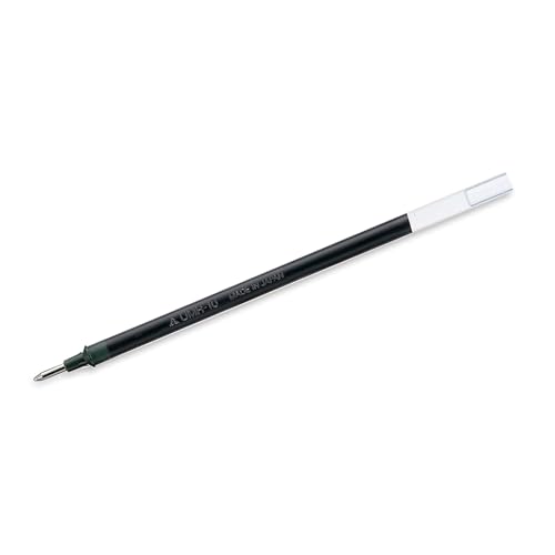 Image of uni-Ball UMR-10 1.0mm Gel Pen Refill | Usable for UM-153S | Black Ink, Pack of 12