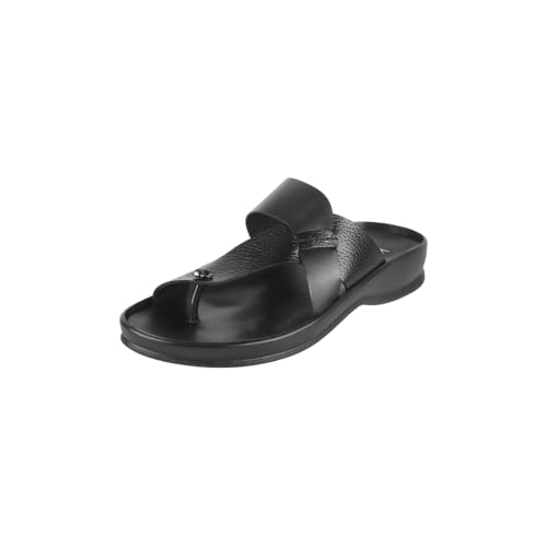 Image of Mochi Men Comfort Leather Chappal For Regular Use