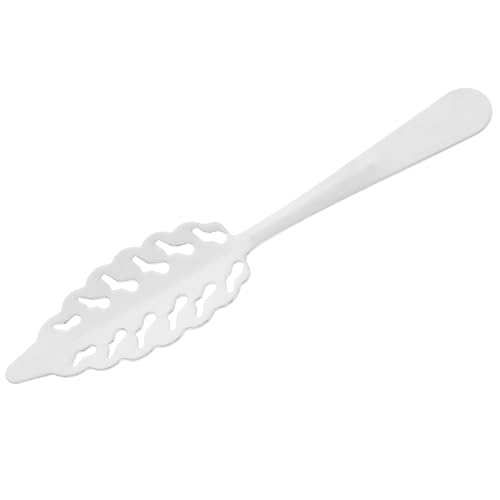 Ciieeo cuchara de absenta gotero de absenta fuente de absenta tenedor de ensalada y cuchara Acero inoxidable Plata