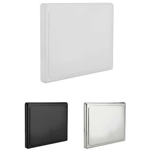 HOMELAY Couvre plaque de cuisson gaz, inducción y vitroceramica. 52,5 x 60,5 x 5,5 cm. Couleur : blanc. Protege plaque de cuisson. Nettoyage facile....