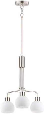 Maxim Coraline-3 Light Chandelier-21 Inches Wide by 23 inches high-Satin Nickel Finish