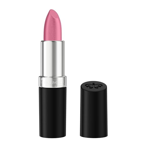 Rimmel Lasting Finish Satin Lipstick Lang Lippenstift mit Vitaminen, 300 Pinch Me Pink, 4g