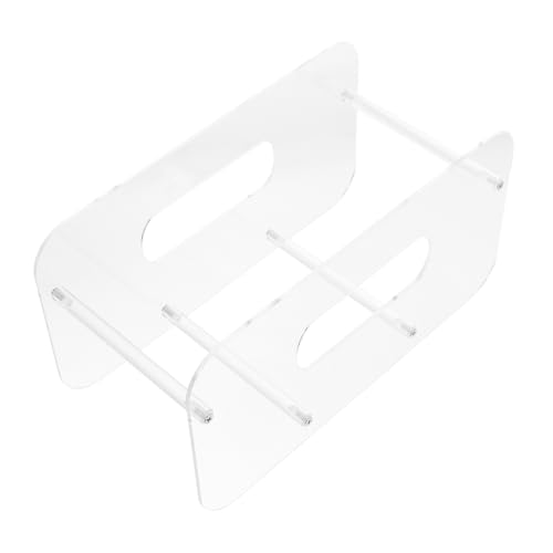 ULDIGI Acrylic Plate Rack Small Plate Stand for Kitchen Home Restaurant Rv and Camper