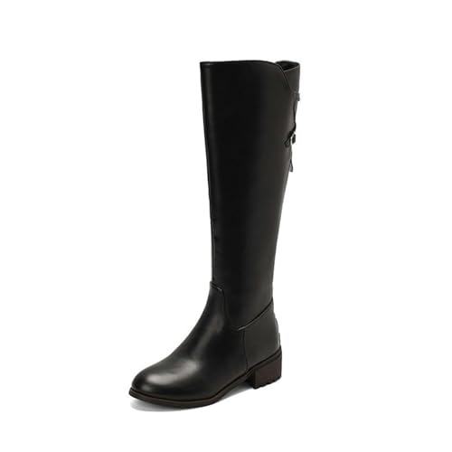 Bottes Rétro Fermeture Éclair au Dos et Style Cowboy pour Femme