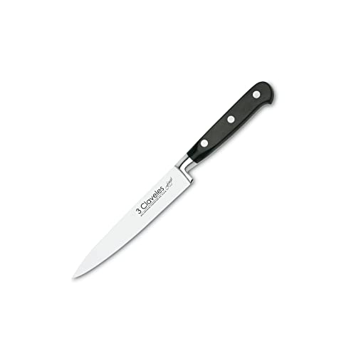 3 Claveles Forgé - Cuchillo para filetear forjado, 15 cm, 6 pulgadas