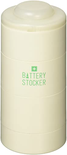 ハシートップイン バッテリーストッカー 8.4×8.4×17.7 ベージュ EX-3234