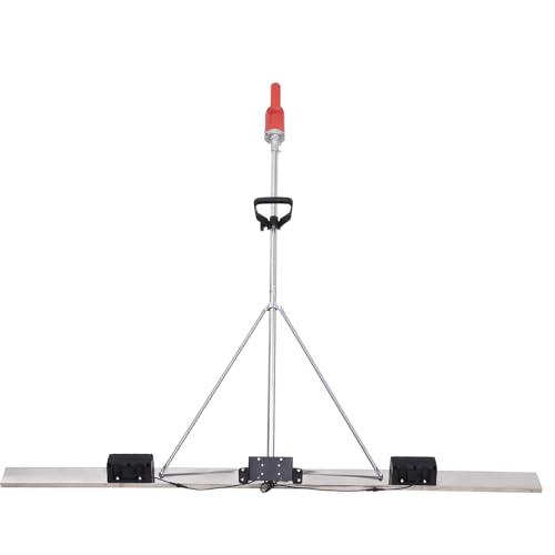 Power Concrete Screed Vibratory Kit Concrete Finishing Tool with 6ft Boards, Cordless Electric Screed Cement Finishing Vibrating Machin, Concrete Surfaces Leveling Tamper Ruler