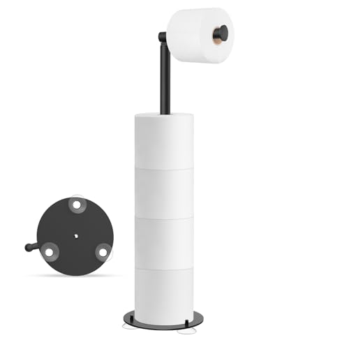 SetSail Suction Cup Toilet Paper Holder Stand Free Standing Toilet Paper Holder with Suction Cups...