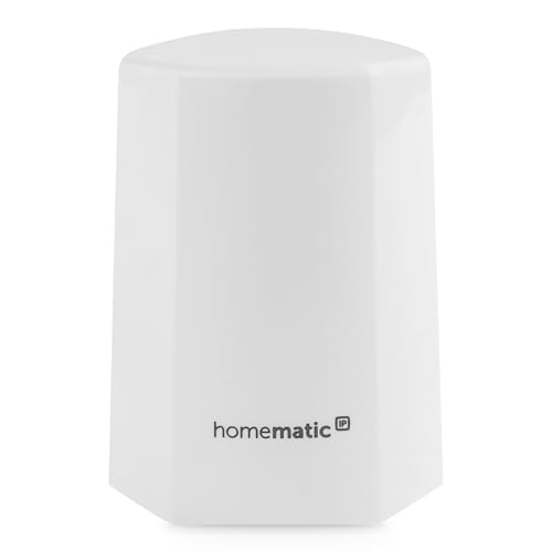 Homematic IP Smart Home Temperatur- und Luftfeuchtigkeitssensor außen weiß Zubehör für Smart Home mit App-Funktion Temperaturmessung kabellos 150573A0