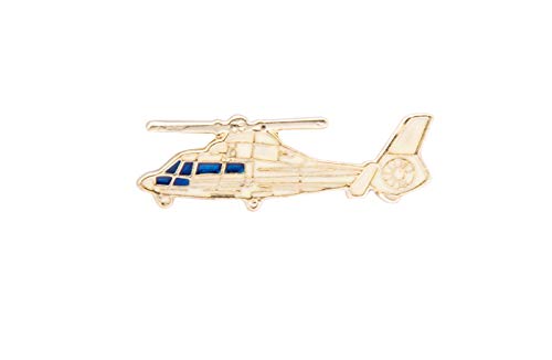 Image of Knighthood Brooch Pin Golden Helicopter Lapel Pin Badge Coat Suit Jacket Wedding Gift Party Shirt Collar Lapel Pin Accessories for Men Women