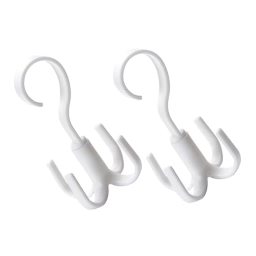 ABOOFAN 2 Piezas Gancho para Colgar Bolso Percha Giratoria De 360 Grados. Rejilla para Secar Corbatas Colgador De Cinturón Cinturon para Armario Estante del Cinturón Rotar PD Común
