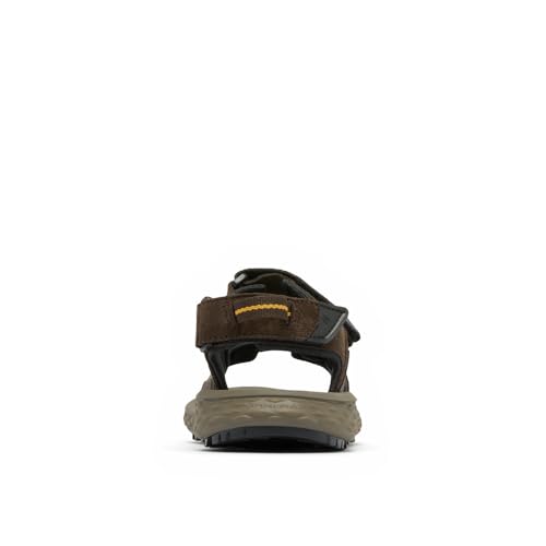 Columbia Columbia Men's Konos Hiker 3-strap sports and outdoor sandals, Cordovan Mud, 8