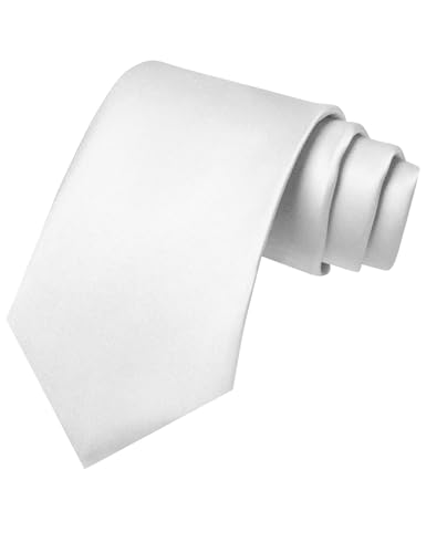 Image of JEMYGINS Solid Color Tie Mens Necktie for Business and Wedding