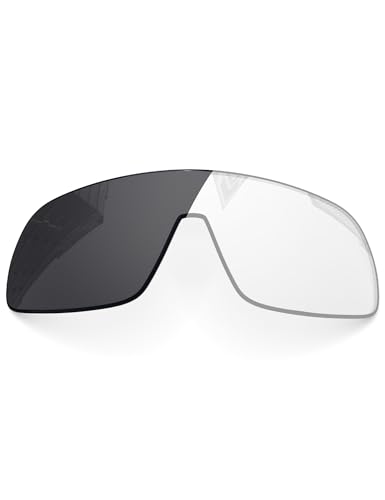 Image of 1.6MM Polarized Replacement Lenses for Oakley Sutro OO9406 Sunglasses, UV Protection, Dark Mirror Lens, Repair Parts&Kit (Clear to Black Photochromic)
