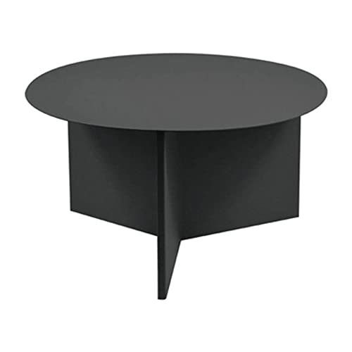 Coffee Table Mesa de centro pequeña redonda, mesa auxiliar moderna y sencilla, mesa auxiliar minimalista nórdica, mesa central de Metal para sala de estar, dormitorio, balcón y oficina Mesa de Café