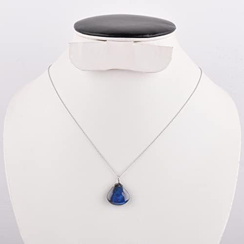 InfinityGemsArt Real Crystal Stone Labradorite Pendant Necklace for Men Women, Birthstone, Dainty Handmade Jewelry, Natural Gemstone Chakra Energy Healing Crystals, 925 Silver Chain 20 inch - Image 4