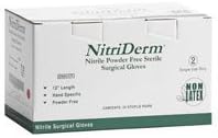 Innovative Healthcare 135750 Nitriderm Nitrile Powder-free Surgical Gloves White Sz 7.5 (Box of 25 pair)