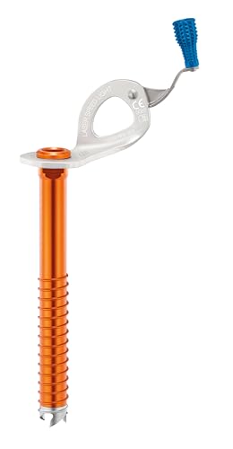 Materiali: acciaio, alluminio PETZL, Laser Speed Light, Ultralight Ice Screw Con Manico Integrato, Blu, 17 Cm, Unisex-Adulto
