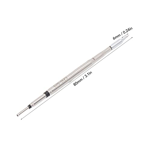 Image of Tyenaza C210 Soldering Iron, Soldering Iron Tip Metal Welding Head Replacement Solder Rework Station Accessories for JBC 210(C210-020 Straight Point)