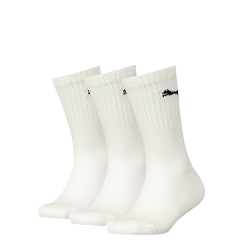 PUMA Crew Sock Calcetines, Blanco (white), 27 30 Unisex niños