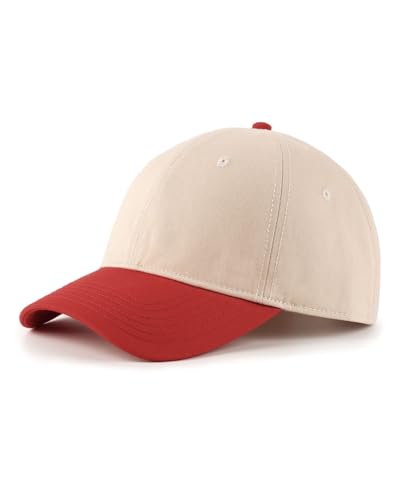 Image of XXL Baseball Cap For Big Heads, Soft Crown Washed Dad Hat, Oversized Denim Cap For Men Women Golf, Travel, Daily Wear