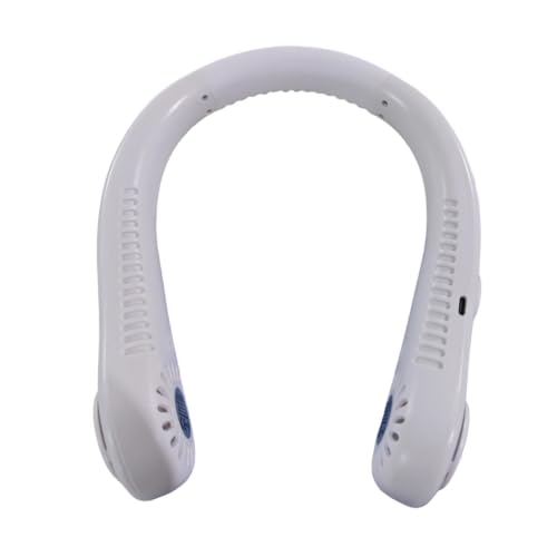 Genérico Abanico De Cuello | Ventilador sin aspas Personal | Flujo de aire de enfriamiento de ajuste de 5 velocidades recargable por USB, ventilador portátil para viajes al aire libre
