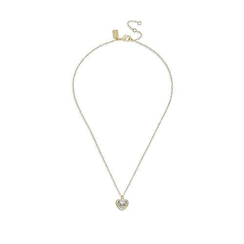 Coach Stone Heart Short Pendant Necklace2