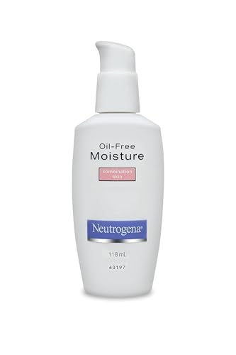 Image of Neutrogena Oil-Free Moisture Face Moisturizer & Neck Cream for Combination Skin, Lightweight Oil Absorbing Daily Facial Lotion, Non-Comedogenic Matte Finish, 118 ml