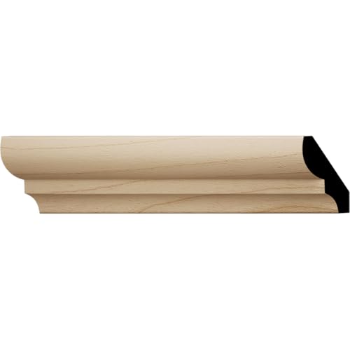 WM72 - Americraft Crown Moulding, Solid Hardwood, 1 7/8"H x 1 5/16"P x 2 1/4"F x 96"L, Stain Grade Alder