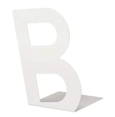 ledieu® Book End White Book Corner Support : Height: 23 cm (9 ") Book-end