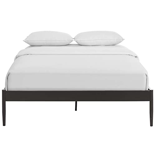 Modway Elsie Modern Metal Queen Platform Bed Frame Mattress Foundation With Slat Support In Brown #TOP4