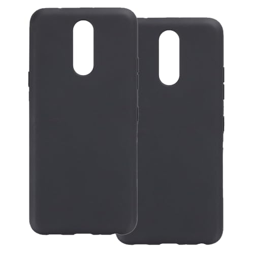 UOGNADGD 2-Pack TPU Case Compatible with LG K12 Plus Phone Cover - Shockproof Flexible Protective Accessories with Precise Cutouts (Black)
