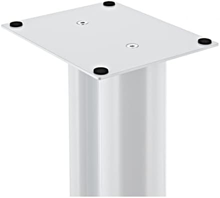 Fisual Speaker Stands White for Large Speakers with Cable Management
