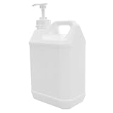 Cabilock 2 Stück Weiße Chemikalieneimer aus Kunststoff 2,5 L mit Pumpe und Deckel Großer Behälter für Präzise Flüssigkeitskontrolle im Industriellen Einsatz