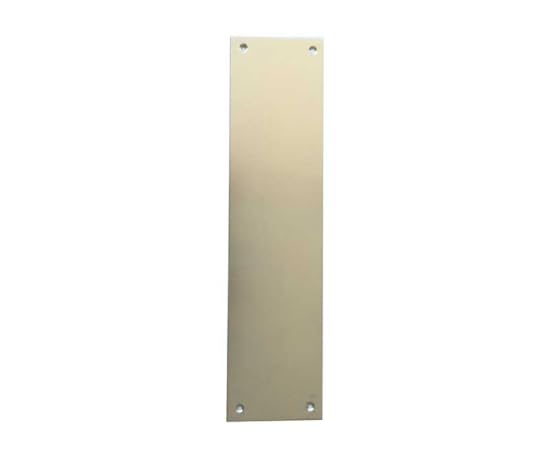 Kooples Hardware Plain Finger Plate – Door Surface Protection for Internal & Commercial Use (Satin Anodised Aluminium, 305x75mm)