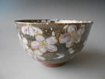 茶道具 京焼清水焼藤平正文作桜抹茶茶碗共箱付き Amazon.co.jp: 茶道具 藤平正文 雪さくら抹茶碗 抹茶 茶碗 京焼