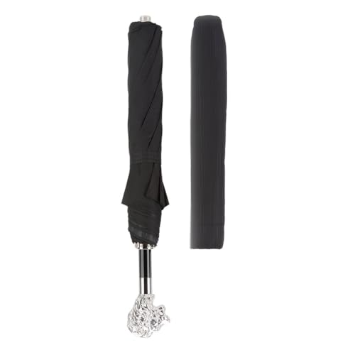 Parapluie pliable argenté Pasotti Lion automatique cadeau d'exception