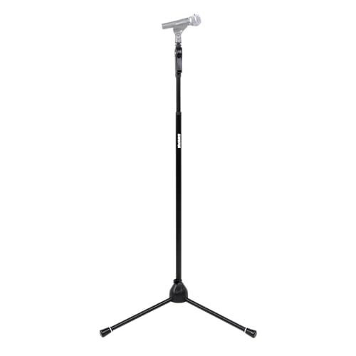 Shure by Gator Deluxe Tripod Mic Stand with Pistol Grip One-Handed Clutch; (SH-TRIPODSTANDDX)