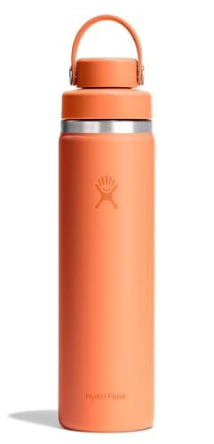 Image of Hydro Flask Water Bottle - Insulated Stainless Steel - Wide Mouth Flex Chug Lid, Non Spill, Leakproof in 24 Oz Nectar Orange
