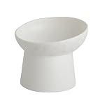 Elevated Cat Bowls, 15° Tilted Ceramic Raised Cat Food and Water Bowl Set, Whisker-Friendly Porcelain Pet Feeder Dishes for Indoor Cats and Small Dogs,White,5.2 Inch,2 Pack - Image 6