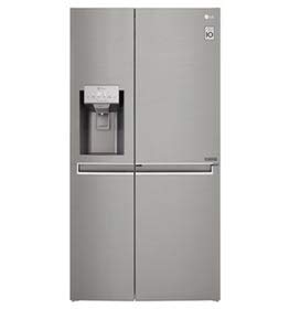 Refrigerador LG Side By Side New Lancaster 601L Door In Door Aço Escovado 110V GS65SDN